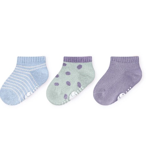 3Pairs 0-5Y Children's Floor Socks Summer New Combed Cotton Baby Non-slip