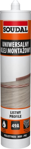 SOUDAL UNIWERSALNY KLEJ MONTAŻOWY 49A 280ML