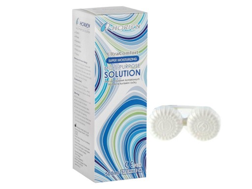 Płyn do soczewek HORIEN 500 ml ULTRA COMFORT+pojem