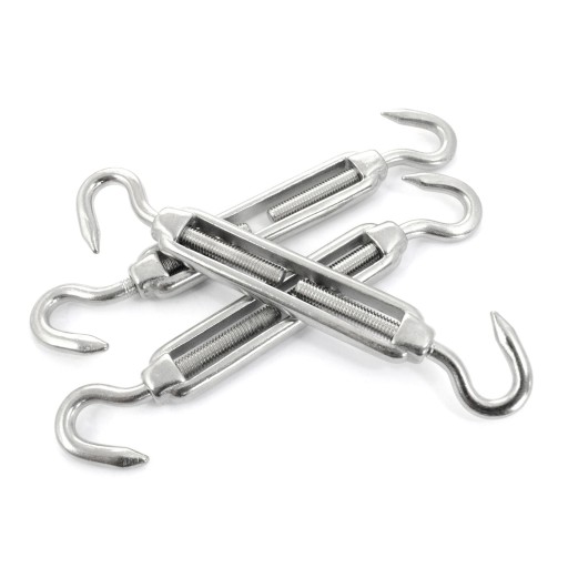 ŚRUBA Rzymska Napinająca INOX NIERDZEWNA M8 Hak-Hak A4 - 10 szt.