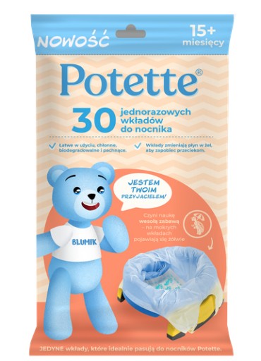 Potette Plus WKŁADY Jednorazowe do Nocnika 30 szt