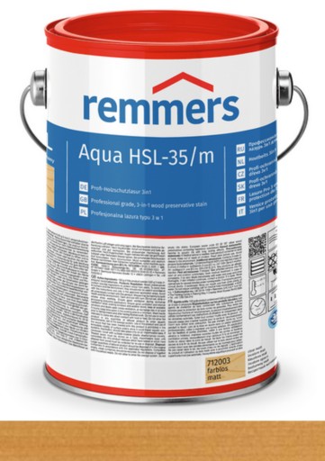 Remmers Aqua HSL-35 impregnat lazura 5l Dąb jasny