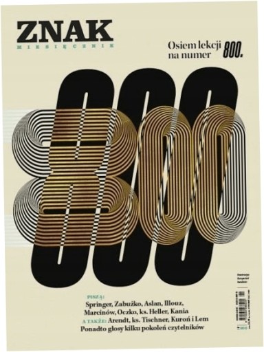 Miesięcznik Znak 800 01/2022 Osiem lekcji na 800 -