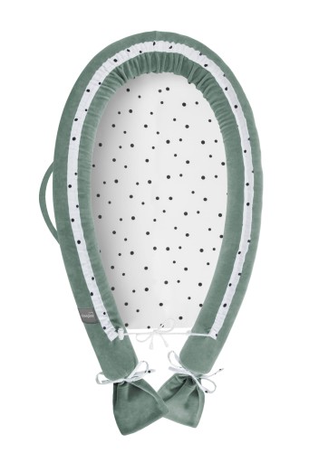 Kokon niemowlęcy gniazdko kojec 70x30 cm bawełna Royal Baby Green Sleepee