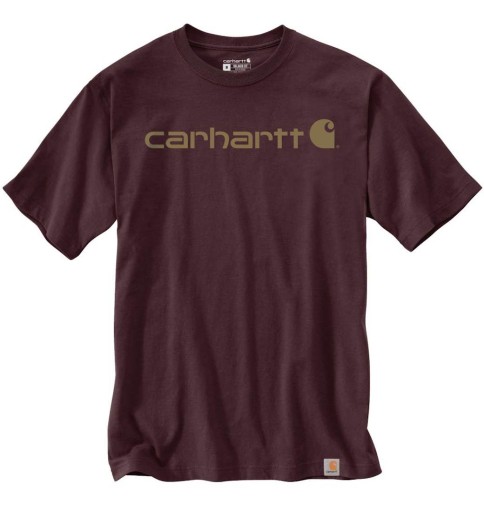 T-shirt TK3361 Core Logo Carhartt z logo Bordo S