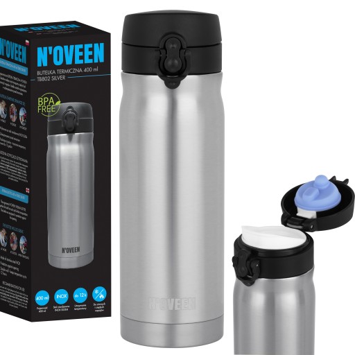 BUTELKA TERMICZNA KUBEK TERMOS BIDON 400ml STAL