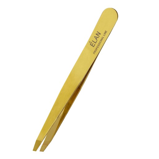 Pęseta do brwi Elan Gold z etui Elan Brązowa