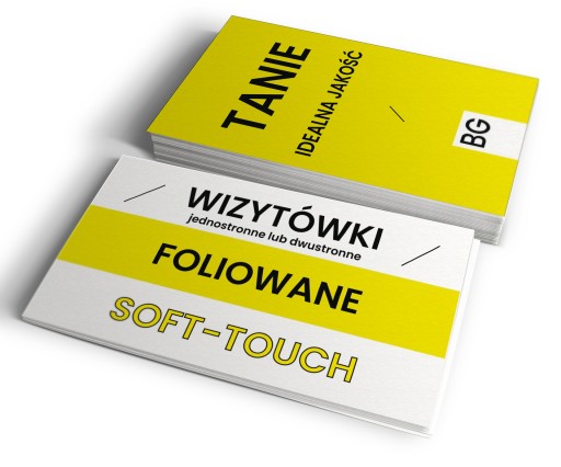WIZYTÓWKI 250 SZTUK FOLIA AKSAMITNE SOFT-TOUCH
