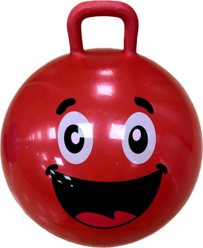 PIŁKA DO SKAKANIA DLA DZIECI SKOCZEK 45CM CZERWONA SOLIDNA