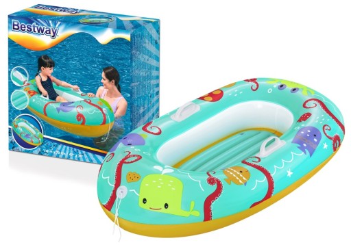 Dmuchany Ponton Dla Dzieci 119 cm x 79 cm Niebiesk
