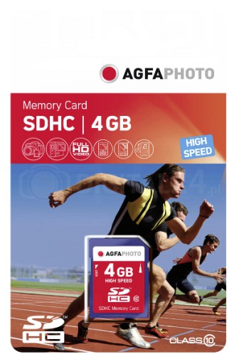 Karta pamięci AgfaPhoto SDHC 4GB High Speed Class 10 UHS I
