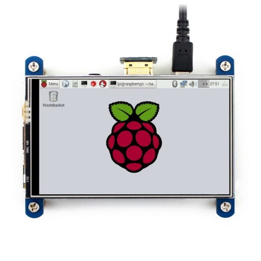 Ekran dotykowy LCD IPS 4'' 800x480px Raspberry Pi