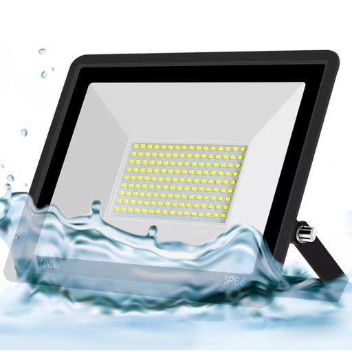 HALOGEN LED NAŚWIETLACZ LAMPA 100W REFLEKTOR SZKŁO HARTOWANE 9000lm SLIM+