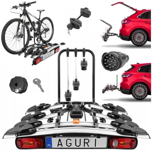 Platforma rowerowa Aguri Active Bike 3 na 4 rowery