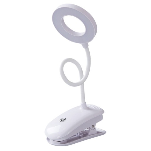 Lampka nocna LED do sypialni z klipsem