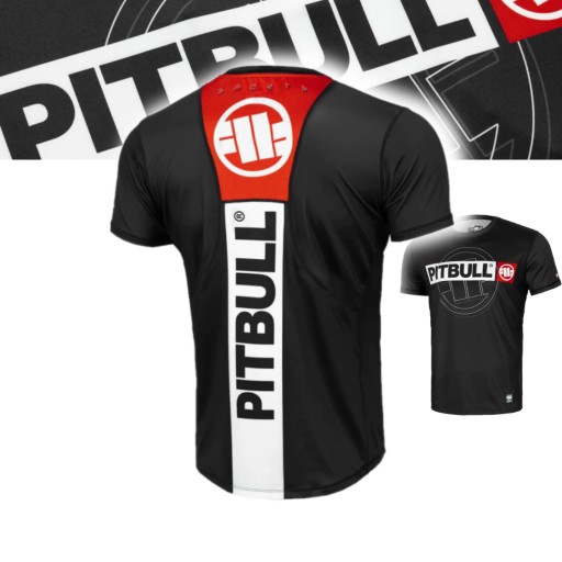 PITBULL WEST COAST MĘSKA KOSZULKA SPORTOWA HILLTOP SPORTS CZARNA BLACK M