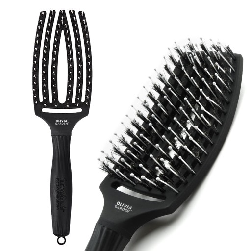 Olivia Garden Finger Brush medium szczotka combo do rozczesywania