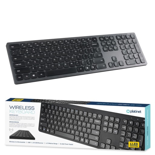 Klawiatura Wireles K100 CICHA NISKIE KLAWISZE SLIM
