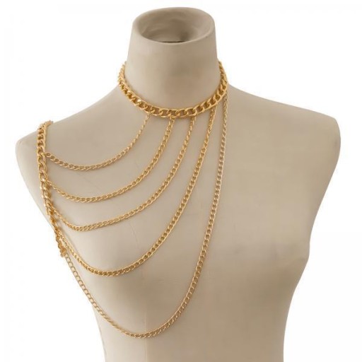 2x Body Chain Multi Layers Shoulder Jewellery