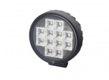 Lampa robocza 12X LED okrągła z wyłącznikiem OFFOn