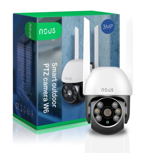 KAMERA ZEWNĘTRZNA OBROTOWA IP WIFI Full HD 3mp W6