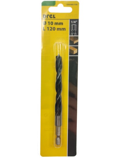 Wiertło do drewna 10 mm hex 1/4 quick DREL
