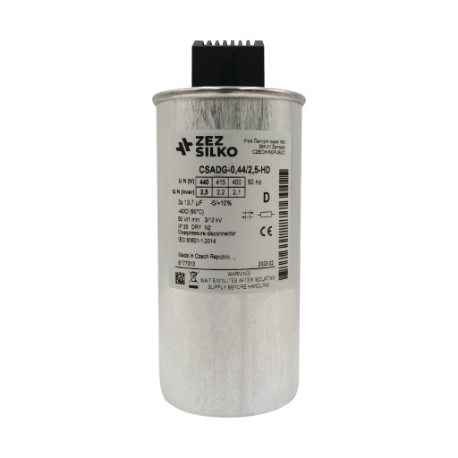 KONDENSATOR ZEZ SILKO CSADG HD 2,5kVAR 440V NOWY!