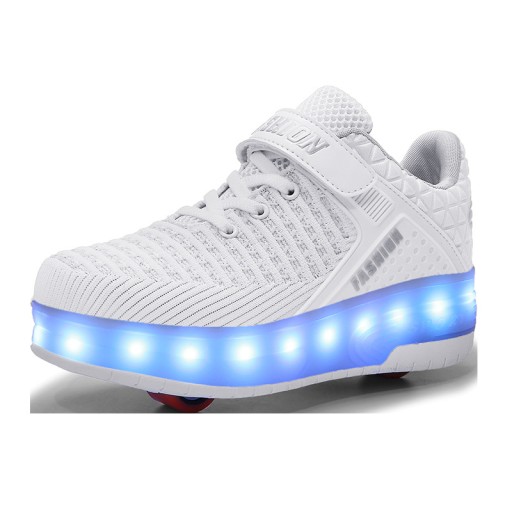 BUTOROLKI BUTY LED Z KÓŁKAMI WROTKI ROLKI