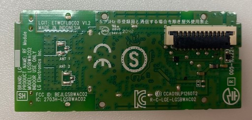 Moduł WIFI do TV LG LGSBWAC02