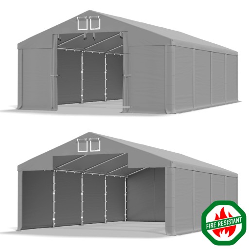 Namiot FIREPROOF 4x8 magazynowy RÓŻNE KOLORY