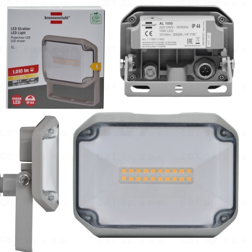 REFLEKTOR OŚWIETLENIE ZEWNĘTRZNE LED IP44 ŚWIATŁO BIALE CIEPŁE 1010 LM 10W