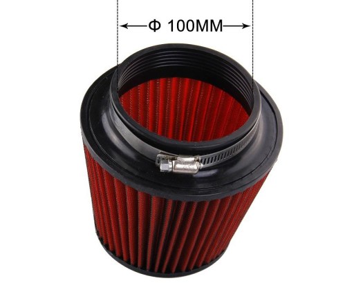 Filtr stożkowy K&N 100mm otwór montażowy KN