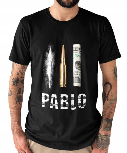 KOSZULKA MĘSKA TSHIR PABLO ESCOBART NARCOS SERIAL