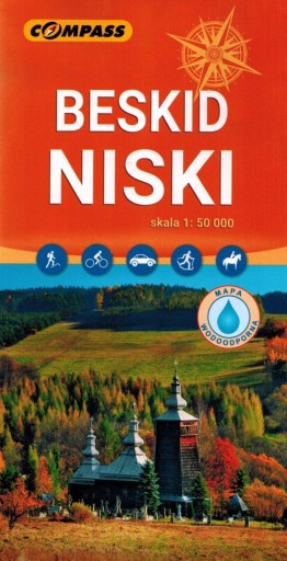 BESKID NISKI 1:50 000 MAPA LAMINOWANA COMPASS