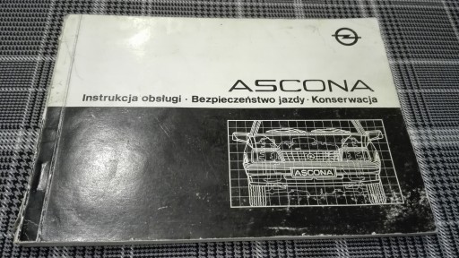 OPEL ASCONA C Instrukcja Ksiazka 1987 PL POLSKA