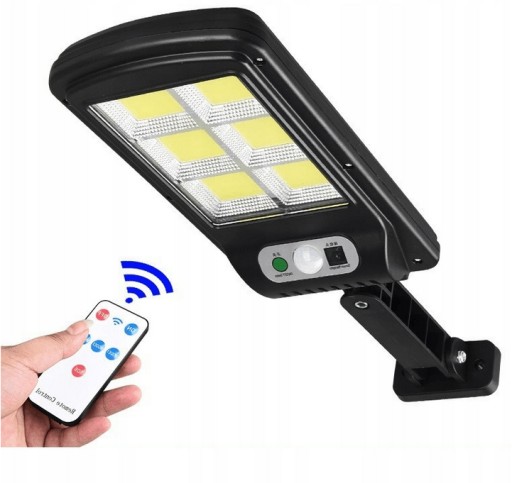LAMPA SOLARNA LATARNIA ULICZNA 120LED panel pilot