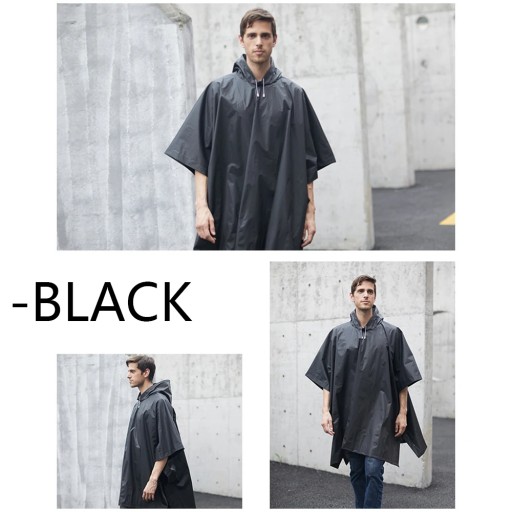 Multifunctional Raincoat Transparent Women Men Backpack Cover Portable