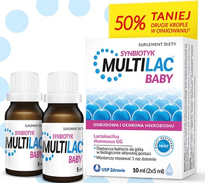 Krople Multilac Baby Synbiotyk 2x5 ml Probiotyk