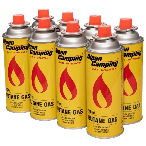 Kartusze gazowe x8 Alpen Camping gaz do kuchenki
