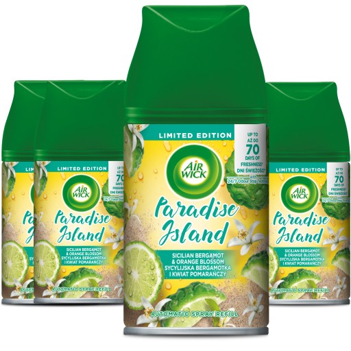 Air Wick Freshmatic Sycylijska Bergamotka i Kwiat Pomarańczy Wkład 4x250 ml