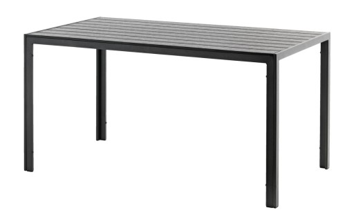 Stół ogrodowy czarny ALUMINIOWY 140cm JSK JERSOR
