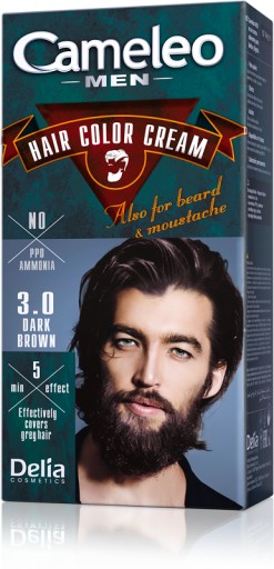 DELIA CAMELEO MEN FARBA DO BRODY WĄSÓW 3.0 C.BRĄZ