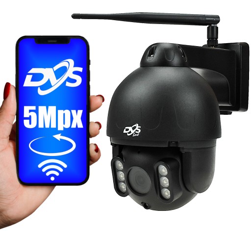 KAMERA OBROTOWA WiFi IP 5Mpx PTZ ZEWNĘTRZNA BLACK