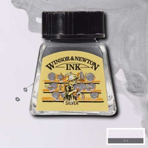 TUSZ RYSUNKOWY 14ML SILVER Winsor&Newton