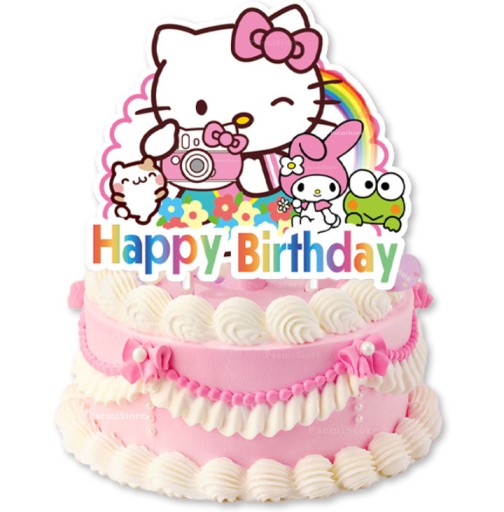 TOPPER NA TORT HELLO KITTY MY MELODY CINNAMOROLL SANRIO DEKORACJA URODZINY