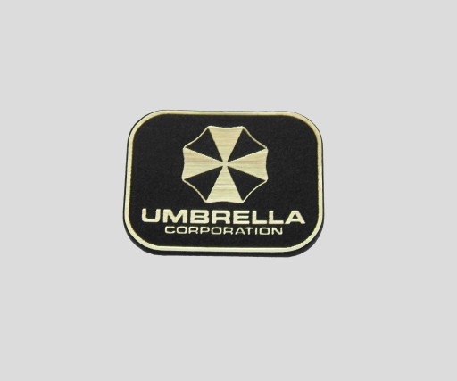 UMBRELLA naklejka emblemat 26 x 20 mm*ZŁOTA
