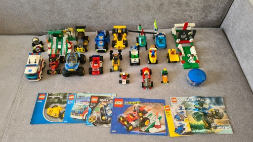 Lego 20 zestawów (Samochody, piłka nożna)
