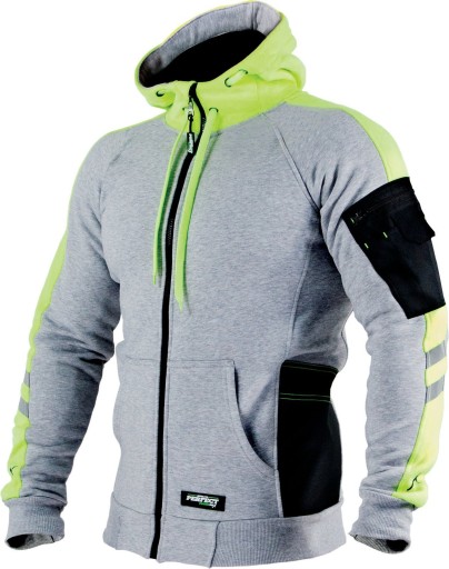 STALCO PERFECT BLUZA Z KAPTUREM MECHANICK SZARA ROZM. S S-78983
