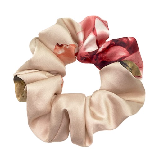 Scrunchie jedwabna ALMANIA - peonia