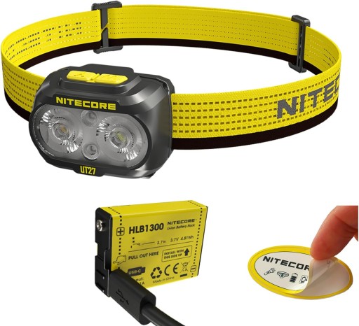 Latarka czołowa nitecore ut27 800lm